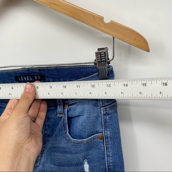 Anthropologie Level 99 Dark Wash Skinny Jeans Size 2 - Picture 5 of 7